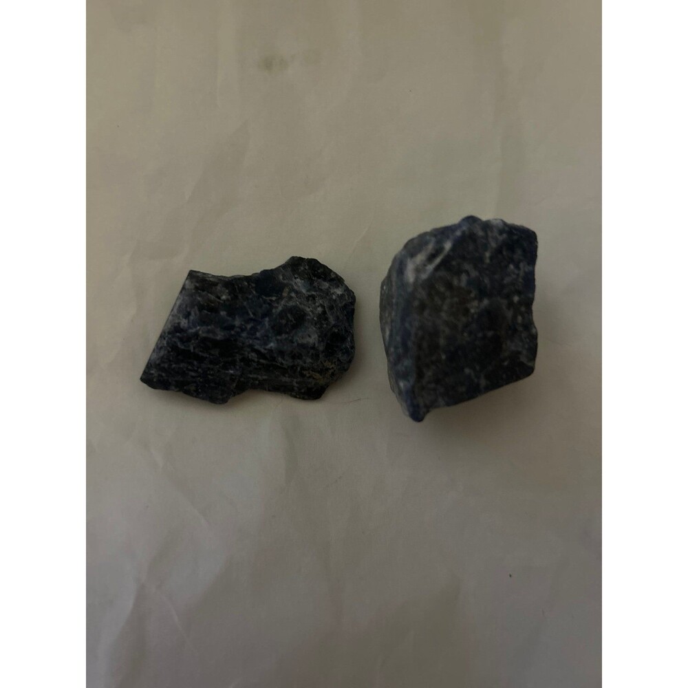 2 Rough Sodalite Rocks 68.5 grams (combined weight)